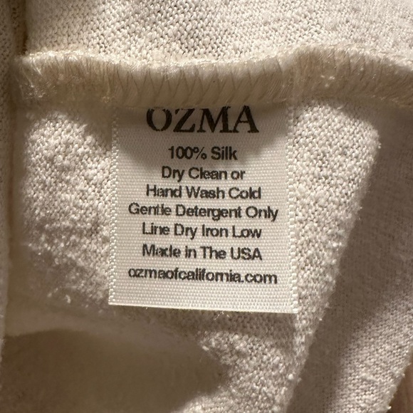 OZMA Baby Tee Raw Regen Silk Noil Jersey - Picture 5 of 5